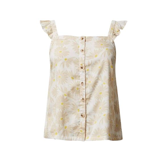 Torrid Double Gauze Ruffle Button Front Tank Top • Size 3X - Picture 1 of 13